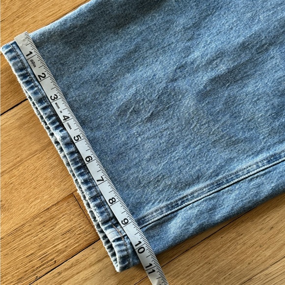 Edgely Curvy High Rise Relaxed Boyfriend Wide Leg Jean - Short - Picture 11 of 12